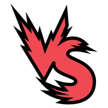 Epic Versus Battle Shield Logo Stockillustratie