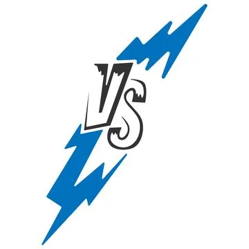 Epic Versus Battle Shield Logo Stockillustratie