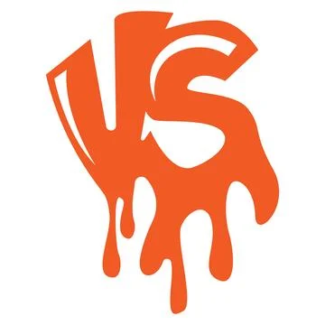 Epic Versus Battle Shield Logo Stock Illustration