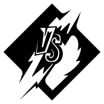 Epic Versus Battle Shield Logo イラスト素材