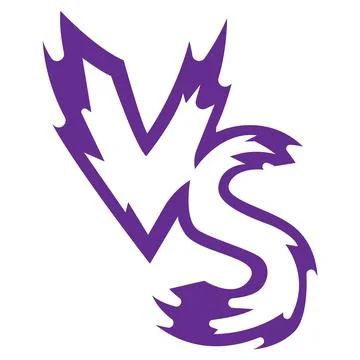 Epic Versus Battle Shield Logo Иллюстрация
