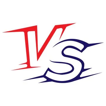 Epic Versus Battle Shield Logo Stock Illustration