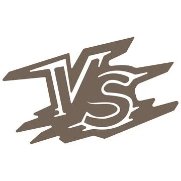 Epic Versus Battle Shield Logo Stock Illustration