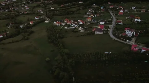 Epic view while flying above Tocile, Sibiu, Romania_4 Stock Footage 108555938