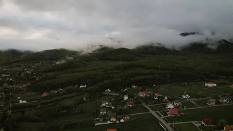 Epic view while flying above Tocile, Sibiu, Romania_6 Stock Footage 108555953