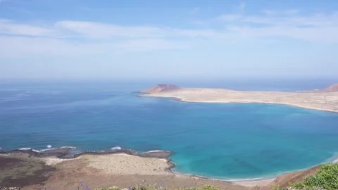 Epic Views Ocean Canary Islands. Santa Cruz de Tenerife, Spain. At the Mira.. Stock Footage 344463745