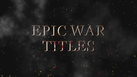 Epic War Titles Stock After Effects