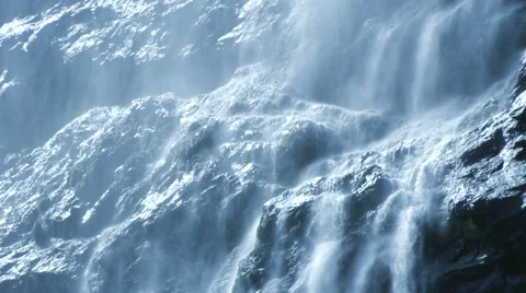 Epic waterfall background. spring water. source. fresh pristine clean.waterfalls Stockbeeldmateriaal 64539302