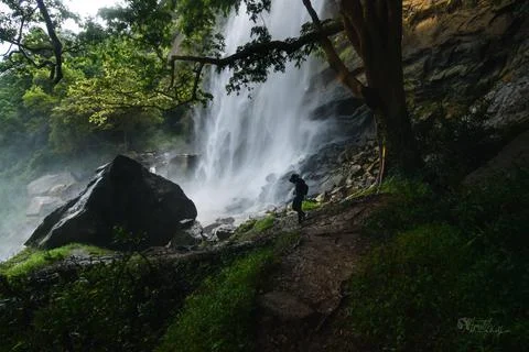 Epic waterfalls 库存照片