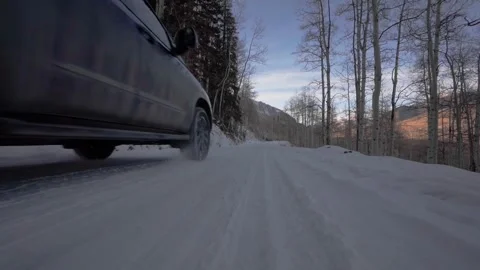 Epic Winter Drive Stock Footage 248339411