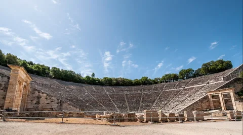 Epidaurus Amphitheatre Stock Footage 52187097