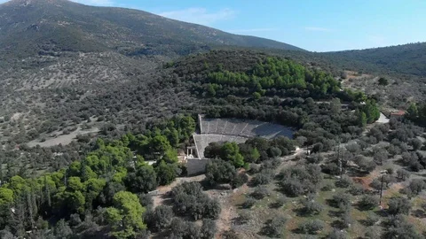 Epidavros-01-CG Approaching from the side Stock Footage 102547852
