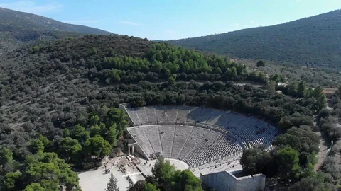 Epidavros-03-CG Panning from the side towards the front Stock Footage 102547832
