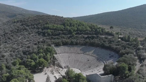 Epidavros-03 Panning from the side towards the front Stock Footage 102547831