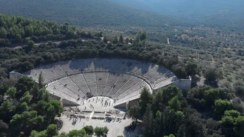 Epidavros-06-CG Approaching from the front Stock Footage 102547794