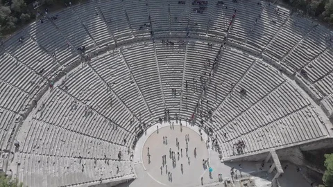 Epidavros-10 Moving away from the front Stock Footage 102547741
