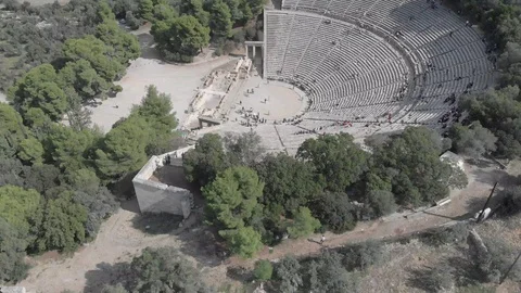 Epidavros-13 Moving away from the side Stock Footage 102547712