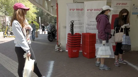 Epidemic shopping Stock Footage 128594193