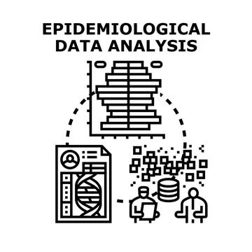 Epidemiological data analysis with demographic and genetic insights Stock Illustration