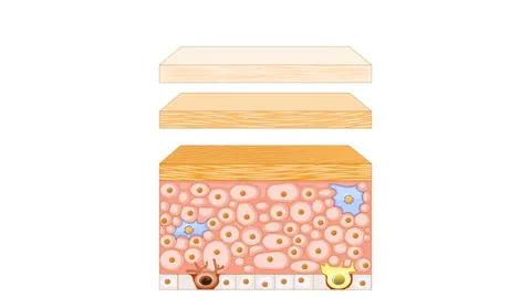 Epidermis structure Vidéo 259697249