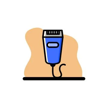 Epilator Conceptual Vector Illustration Design Icon Illustrazione stock