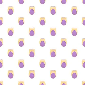 Epilator devices forming a repeating pattern on white background Illustrazione stock