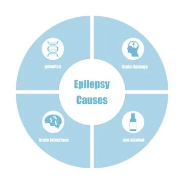 Epilepsy CAUSES Stock Illustration