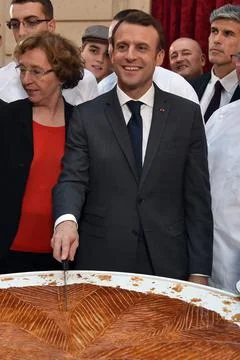 Epiphany cake ceremony at the Elysee palace, Paris, France - 12 Jan 2018 Photos