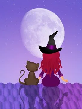 Epiphany on roof Stock Illustration