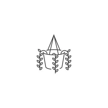 Epipremnum plant. Vector icon template Stock Illustration
