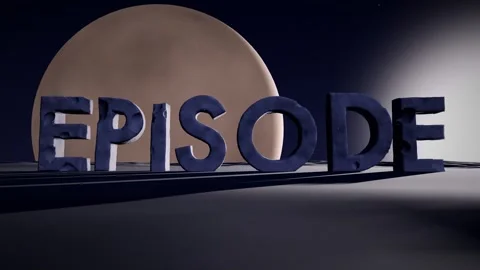 Episode Monolithic Letters on a Barren Alien Plateau with a Planet Rising on 스톡 동영상 342220345