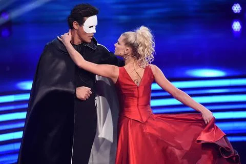 Episode of the program Dancing with the stars Gabriel Garko , Giada Lini d... Stock Photos