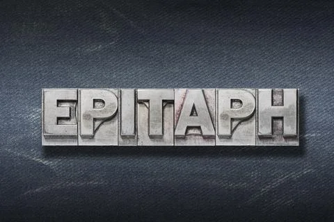 Epitaph word den Stock Photos