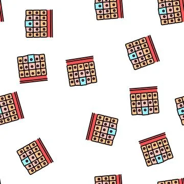 Epithelial tissue vector seamless pattern Stock Illustration