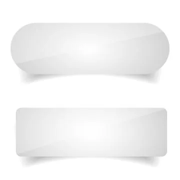 Epmty button set vector Stock Illustration