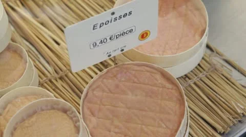 Epoisses cheese Stock Footage 12553906