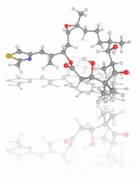 Epothilone B drug molecule Stock Illustration