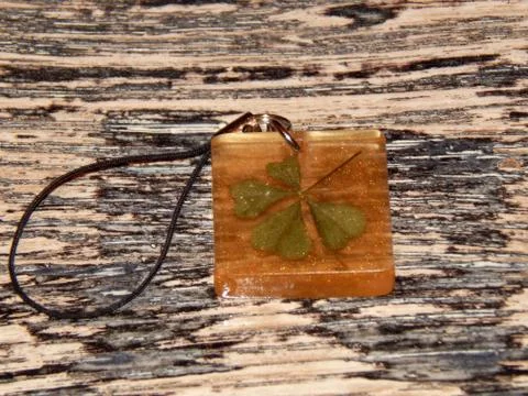 Epoxy &amp; Four Leaf Clover Stock Photos