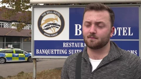 Epping residents react after council granted injuntion to prevent asylum seeker Stock Footage 315126166