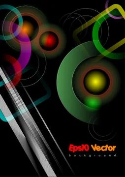 Eps 10 vector black background Stock Illustration