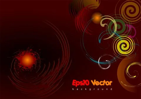 Eps 10 vector brown background Stock Illustration