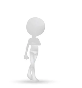 Eps 10 vector illustration of 3d man ckecking the time Stock Illustration