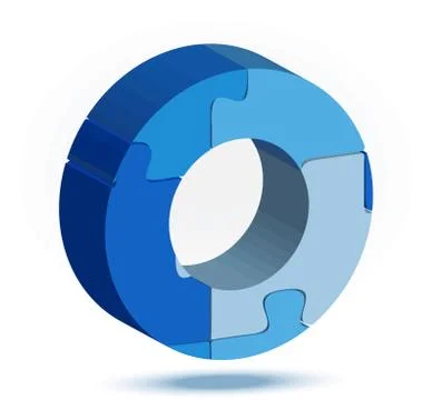 Eps 10 vector illustration of loading icon in puzzle 스톡 일러스트