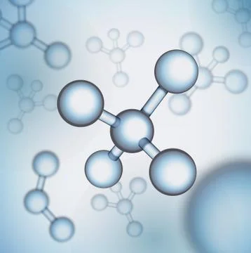 EPS 10. Vector illustration molecule structure science background. Healthcare Stock Illustration
