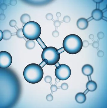 EPS 10. Vector illustration molecule structure science background. Healthcare Stock Illustration
