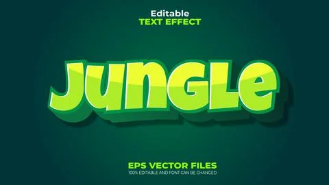 EPS 100% Editable Text Effect and font can be changed 스톡 일러스트