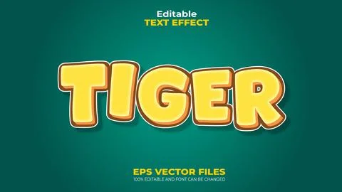 EPS 100% Editable Text Effect and font can be changed Stock Illustration