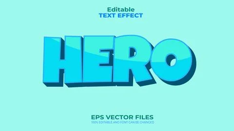 EPS 100% Editable Text Effect and font can be changed Stock Illustration