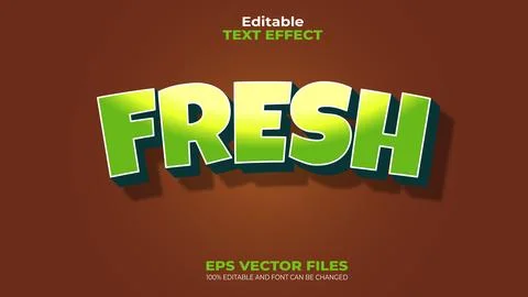 EPS 100% Editable Text Effect and font can be changed 스톡 일러스트