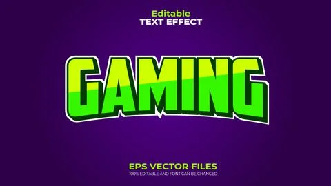 EPS 100% Editable Text Effect and font can be changed Stock Illustration